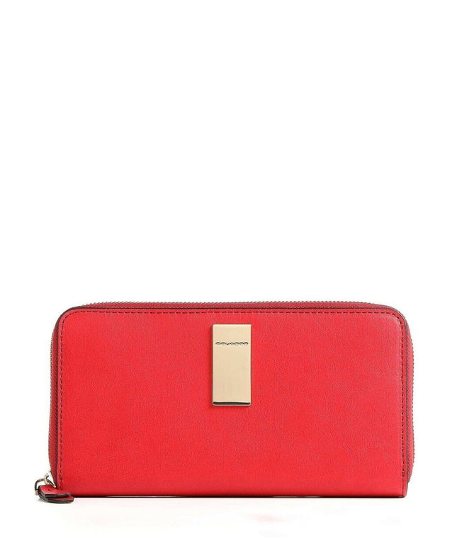 Piquadro, Dafne, Leather Wallet, Red, For Women
