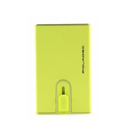 Piquadro, Empire, Leather Card Holder, Square Sliding System, PP4825EMR-3, Green, For Men