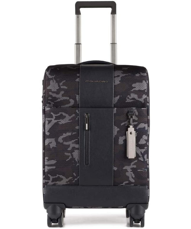 Piquadro, Four-Wheel, Cabin Textile Trolley, Camouflage