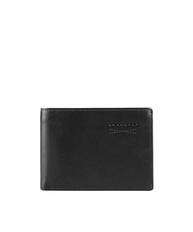 Piquadro, Obidos, Leather Wallet, Slim, PU257W110R-N, Black, For Men