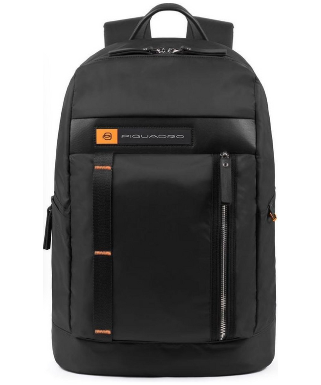 Piquadro, Piquadro, Leather Backpack, Black, Unisex