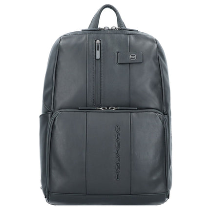 Piquadro, Piquadro, Leather Backpack, Black, Laptop Compartiment, For Men