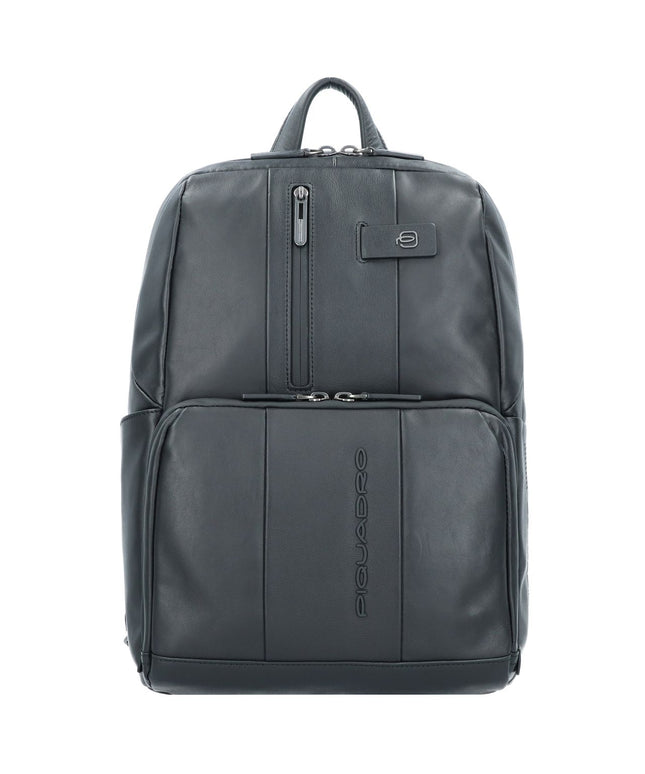 Piquadro, Piquadro, Leather Backpack, Black, Laptop Compartiment, For Men