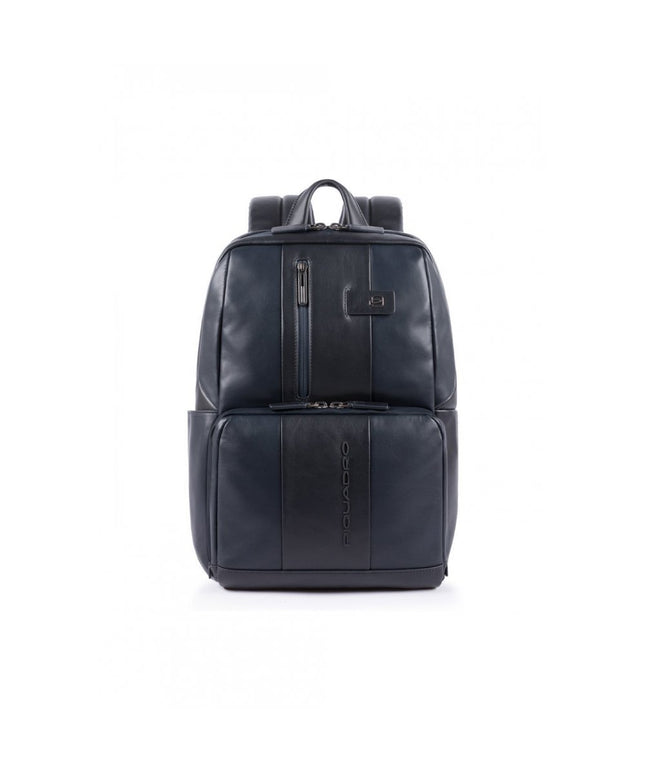 Piquadro, Piquadro, Leather Backpack, Blue, Laptop And iPad Compartment, For Men