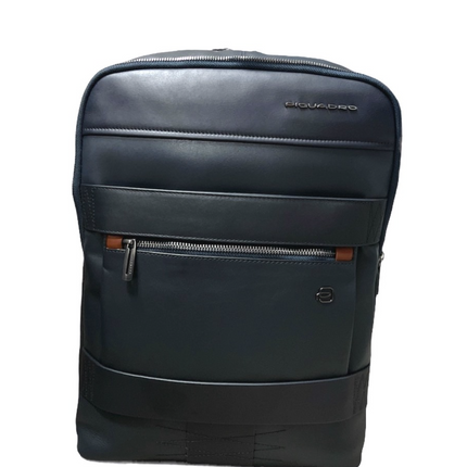 Piquadro, Piquadro, Leather Briefcase, Anti-Fraud Protection, Blue, For Men