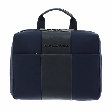 Piquadro, Piquadro, Recycled Fabric, Textile Briefcase, Workbag, BY3058BR2, Blue, 26 x 20 x 9 cm, For Men