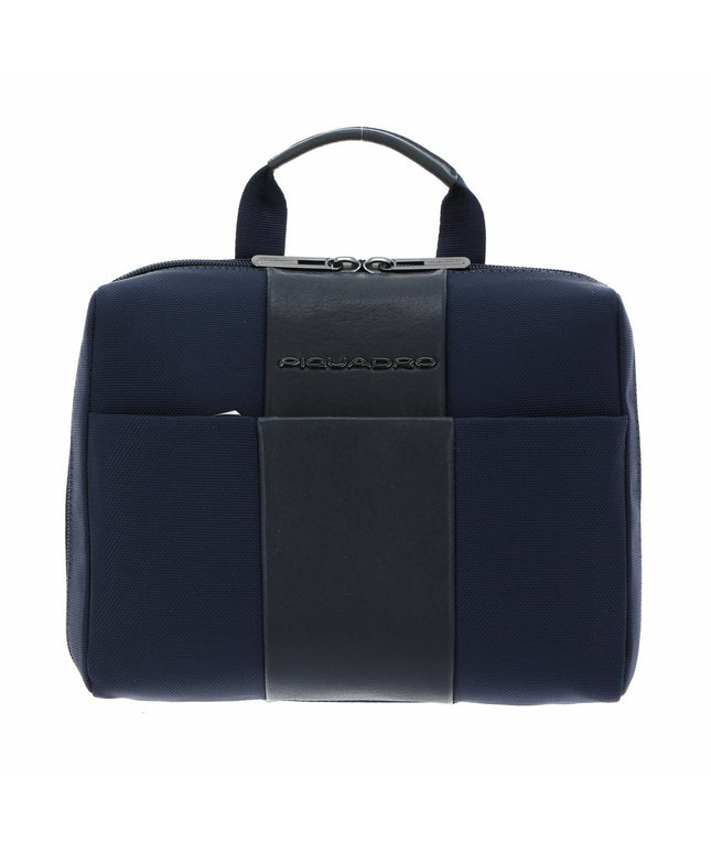 Piquadro, Piquadro, Recycled Fabric, Textile Briefcase, Workbag, BY3058BR2, Blue, 26 x 20 x 9 cm, For Men