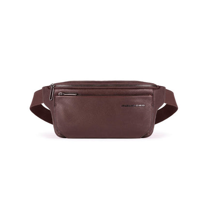 Piquadro, Piquadro, Leather Fanny Pack, Brown, For Men