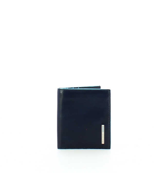 Piquadro, Blue Square, Leather Card Holder, PP1518B2, Blue Authentic, Unisex