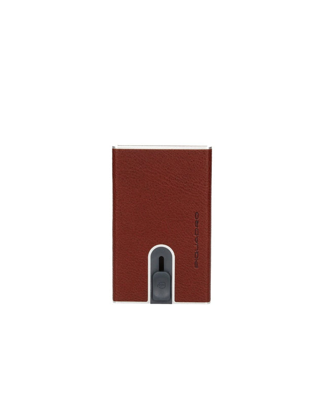 Piquadro, Piquadro, Leather Card Holder, Burgundy, Unisex
