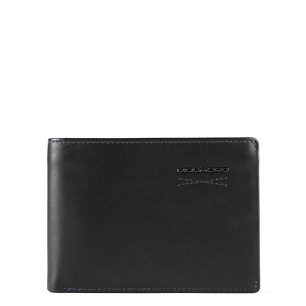 Piquadro, Piquadro, Leather Wallet, Key holder, 42023100, Black, For Men