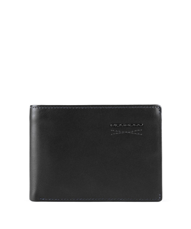 Piquadro, Piquadro, Leather Wallet, Key holder, 42023100, Black, For Men