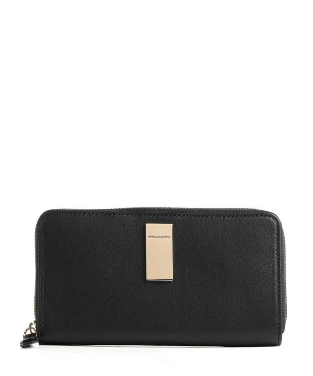 Piquadro, Piquadro, Leather Wallet, Black, For Women