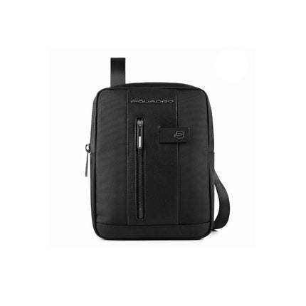 Piquadro, Brief 2, Nylon And Leather, Textile Crossbody Bag, Black, CA1816BR2/N, For Men