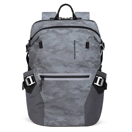 Piquadro, PQM, Polyester, Textile Backpack, Camouflage, Laptop And iPad Compartment, Unisex, 32 x 41 x 16 cm