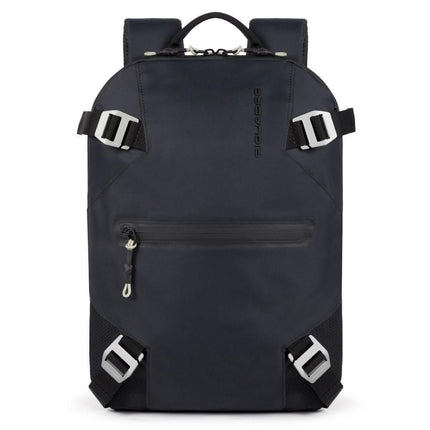 Piquadro, PQM, Recycled Fabric, Textile Backpack, Dark Blue, For Men, 27 x 37 x 7 cm