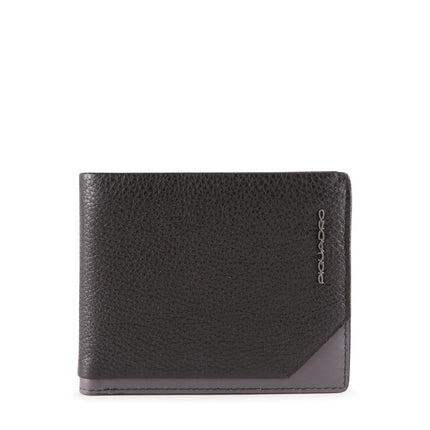 Piquadro, Tallin, Leather Wallet, 42023100, Black, For Men
