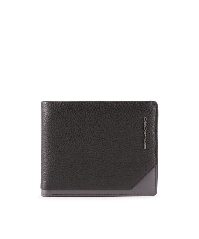 Piquadro, Tallin, Leather Wallet, 42023100, Black, For Men