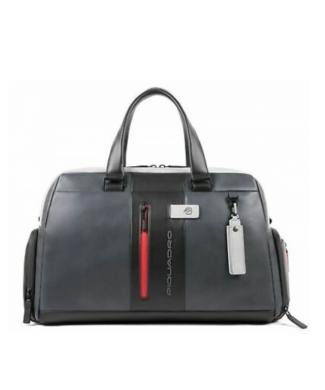 Piquadro, Urban Duffel Bag Grigio, Leather Handbag, Travel, Blue
