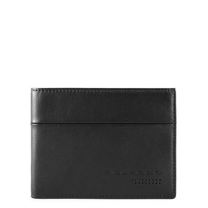 Piquadro, Urban, Leather Wallet, Coin Holder, PU257UB00R-N, Black, For Men