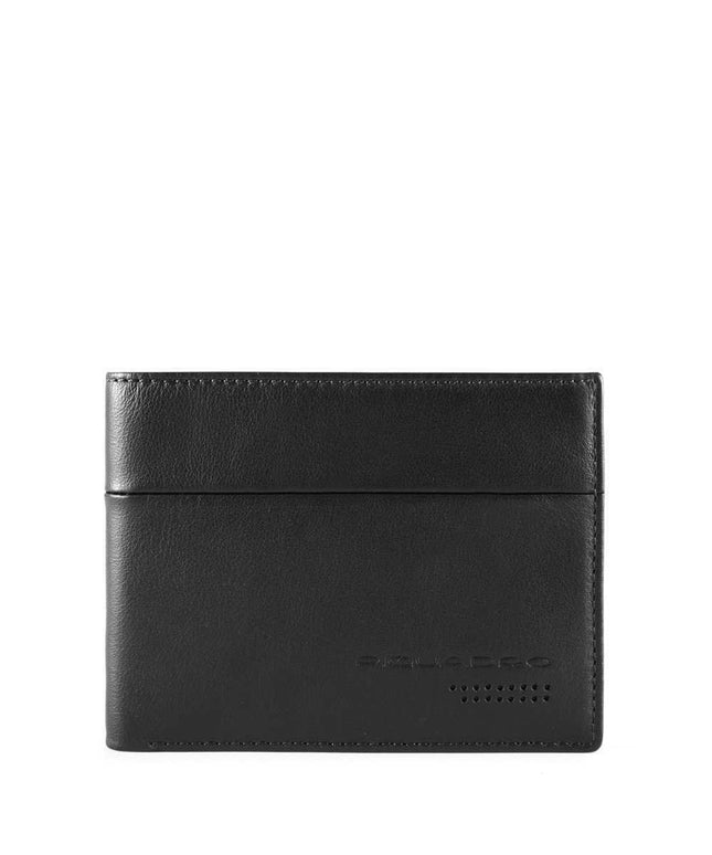 Piquadro, Urban, Leather Wallet, Coin Holder, PU257UB00R-N, Black, For Men