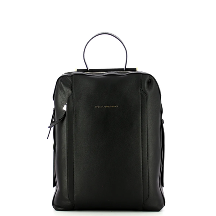 Piquadro, Zaino, Leather Backpack, Black, Pc Circle, CA4576W92, For Women, 36.5 x 28 x 12.5 cm