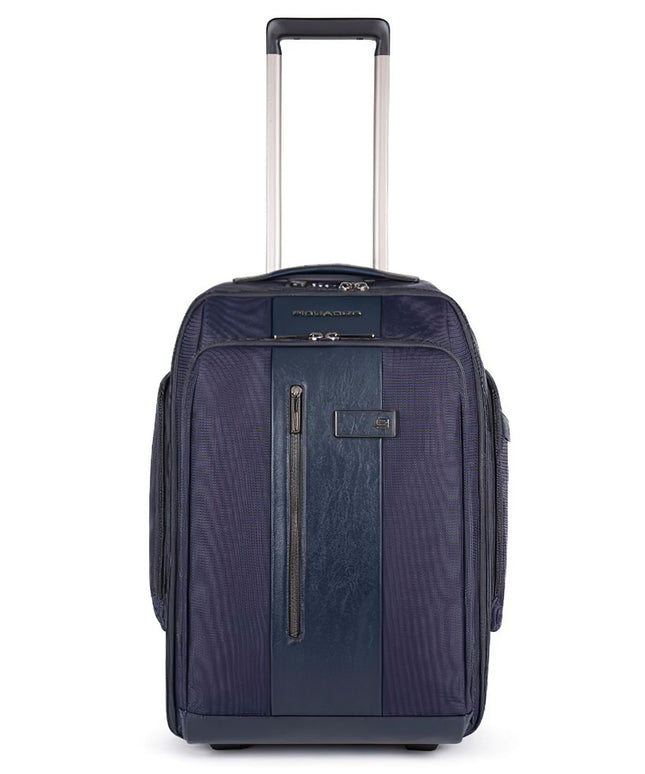 Piquadro, Zaino, Cabin Textile Trolley, Blue, 53 x 35 x 25 cm, Laptop And iPad Compartment
