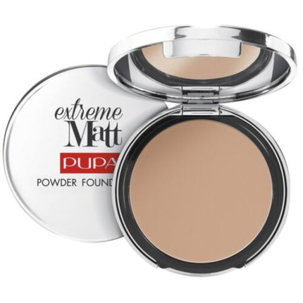 Pupa, Extreme Matt, Oil-Free, Natural Opaque, Compact Foundation, 060, Golden Beige, SPF 20, 11 g