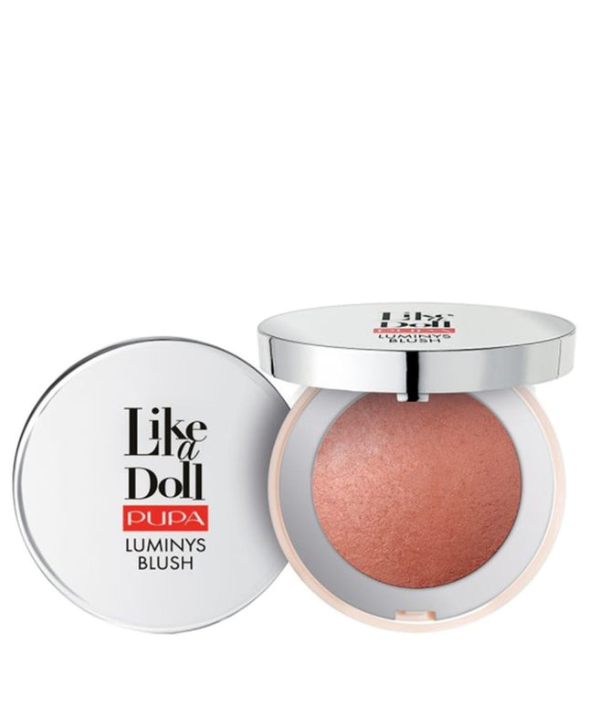Pupa, Like A Doll, Illuminating, Blush Powder, 203, Terra Di Sienna, 3 g