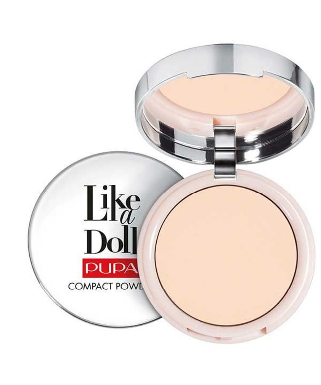 Pupa, Like A Doll, Paraben-Free, Transparent, Compact Powder, 01, Light Beige, 9 g *Tester