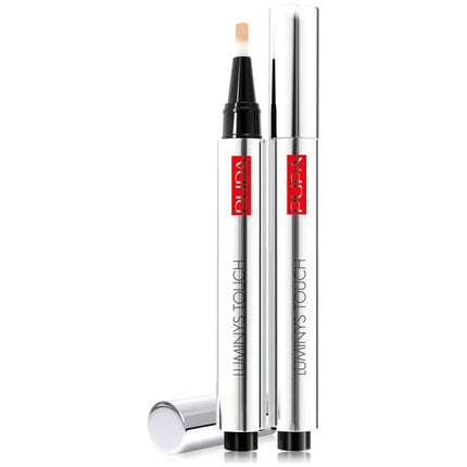 Pupa, Luminys Touch, Light Reflecting, Highlighter &amp; Concealer Stick 2-In-1, 01, Luminous Ivory, For Eyes, 2.8 ml