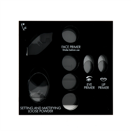 Pupa, Matt, Empty Makeup Display, Black, With 8 Slots