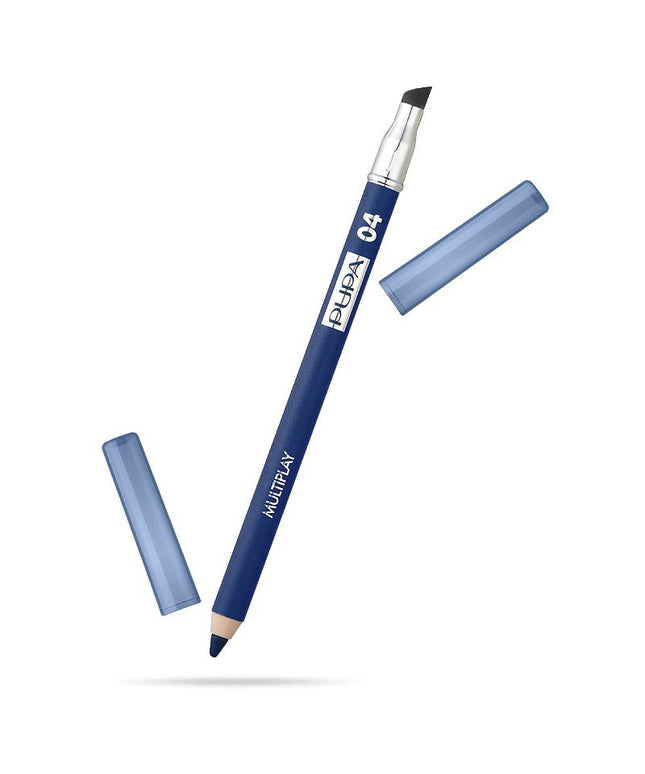 Pupa, Multiplay, Double-Ended, Eyeshadow &amp; Kajal Eyeliner 2-In-1, 04, Shocking Blue, 1.2 g *Tester