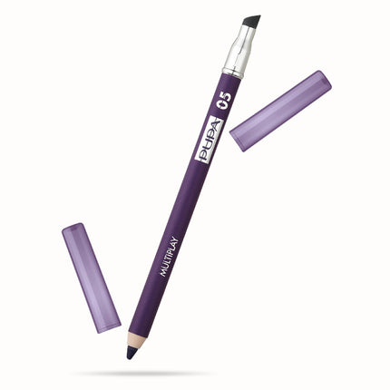 Pupa, Multiplay, Double-Ended, Eyeshadow &amp; Kajal Eyeliner 2-In-1, 05, Full Violet, 1.2 g