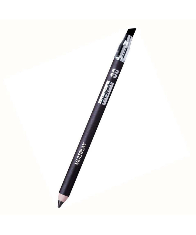 Pupa, Multiplay, Double-Ended, Eyeshadow &amp; Kajal Eyeliner 2-In-1, 08, Basic Brun, 1.2 g *Tester