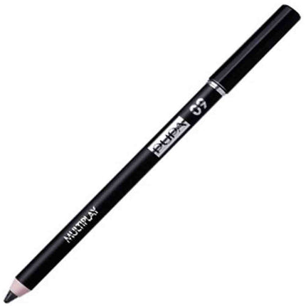 Pupa, Multiplay, Double-Ended, Eyeshadow &amp; Kajal Eyeliner 2-In-1, 09, Deep Black, 1.2 g *Tester