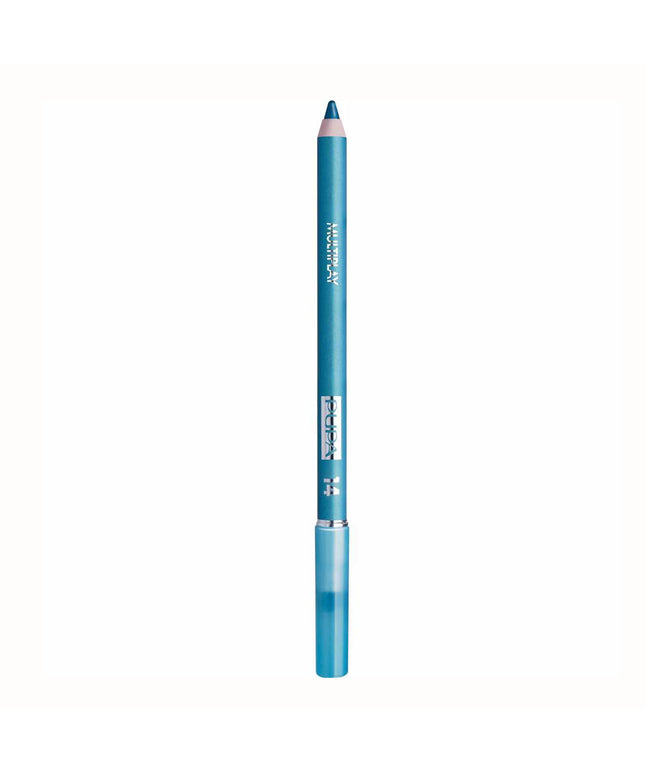 Pupa, Multiplay, Double-Ended, Eyeshadow &amp; Kajal Eyeliner 2-In-1, 14, Water Green, 1.2 g *Tester