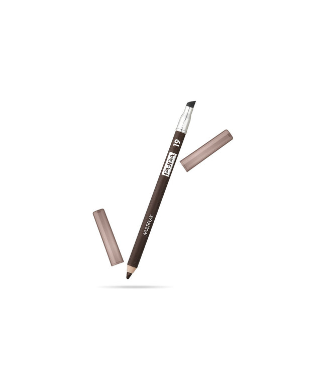 Pupa, Multiplay, Double-Ended, Eyeshadow &amp; Kajal Eyeliner 2-In-1, 19, Dark Earth, 1.2 g *Tester