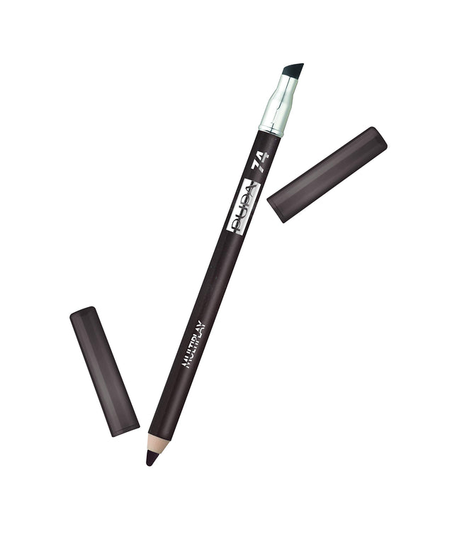 Pupa, Multiplay, Double-Ended, Eyeshadow &amp; Kajal Eyeliner 2-In-1, 74, I Love Brownie, 1.2 g *Tester
