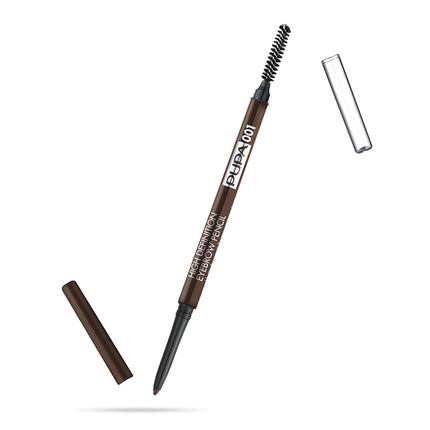 Pupa, Pupa, Definer, High Definition, Eyebrow Cream Pencil &amp; Brush 2-In-1, 001, 0.9 g