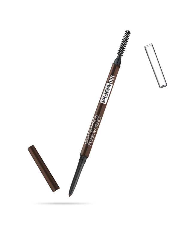 Pupa, Pupa, Definer, High Definition, Eyebrow Cream Pencil &amp; Brush 2-In-1, 001, 0.9 g