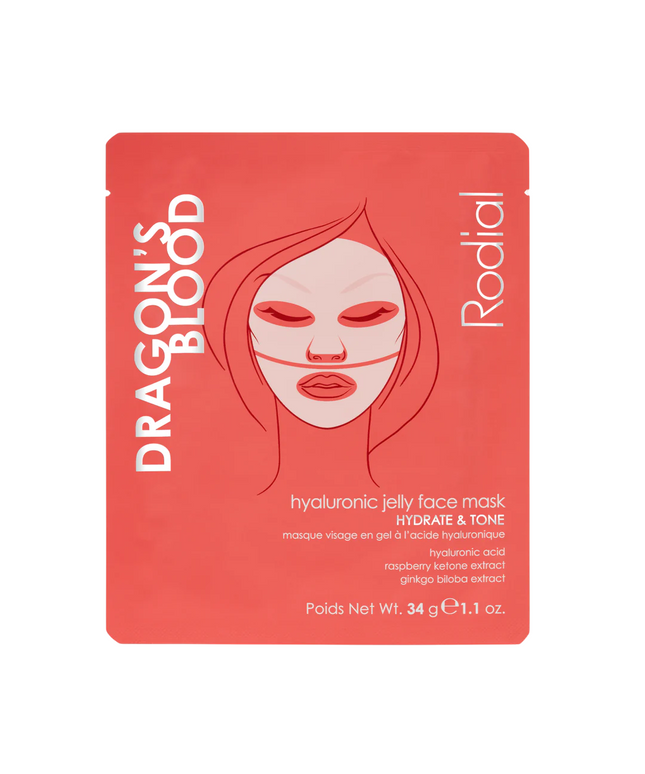 Rodial, Dragon&#x27;s Blood, Hydrogel, Hydrating, Sheet Mask, For Face, 34 g