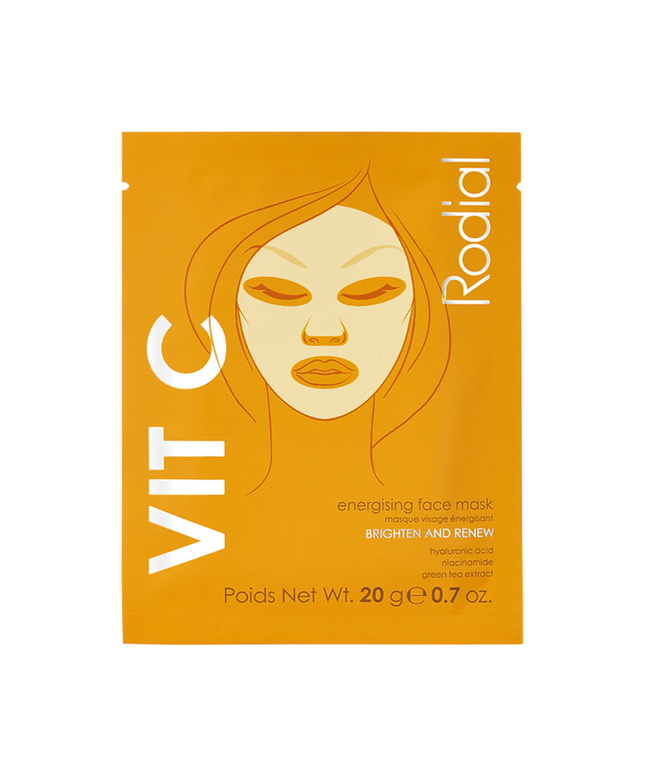 Rodial, Vit C, Energising, Sheet Mask, For Face, 20 g