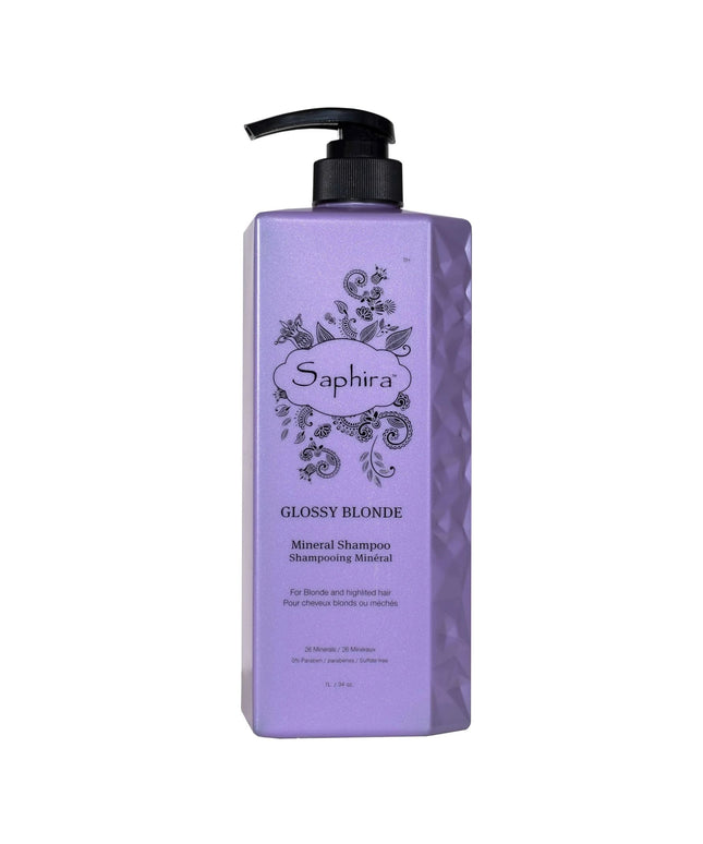 Saphira, Glossy Blonde, Rich In Minerals, Hair Colour Shampoo, For Blonde Hair,  Blonde, 1000 ml