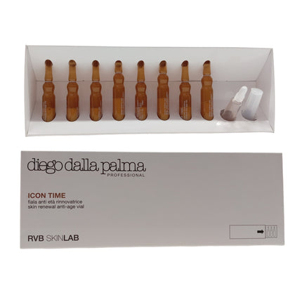 Set, Diego Dalla Palma, Icon Time, Anti-Ageing, Ampoules Treatment Serum, For Face, For Women, 8 pcs, 1.5 ml