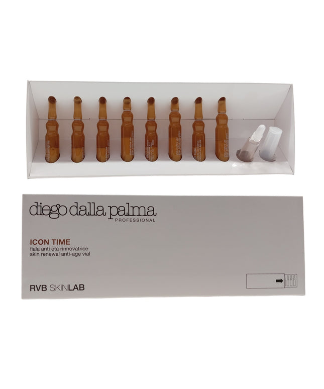 Set, Diego Dalla Palma, Icon Time, Anti-Ageing, Ampoules Treatment Serum, For Face, For Women, 8 pcs, 1.5 ml