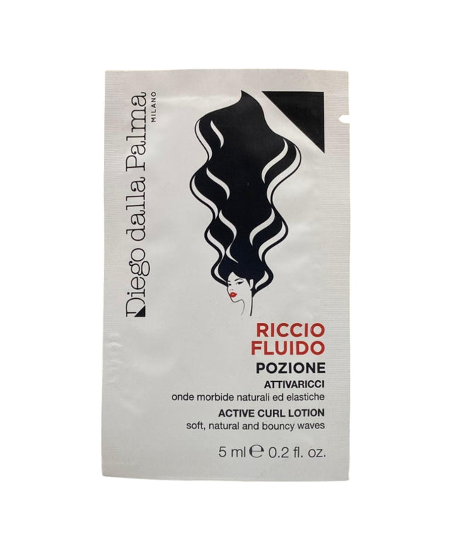 Set, Diego Dalla Palma, Riccio Fluido, Hair Perm Lotion, Curl Defining, For All Hair Types, 15 pcs, 5 ml *Sample