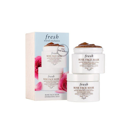 Set Duo, Fresh, Rose, Soothing &amp; Toning, Cream Mask, For Face, 2 pcs, 100 ml