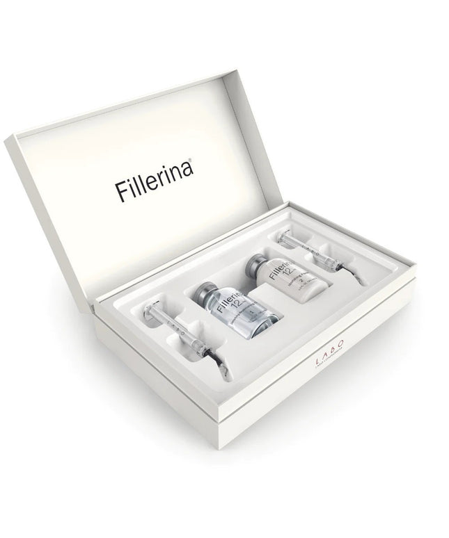 Set Duo, Labo, Fillerina 12HA Densifying Filler Grade 5, Anti-Wrinkle &amp; Firming, Local Treatment Gel, For Face, 2 pcs, 30 ml