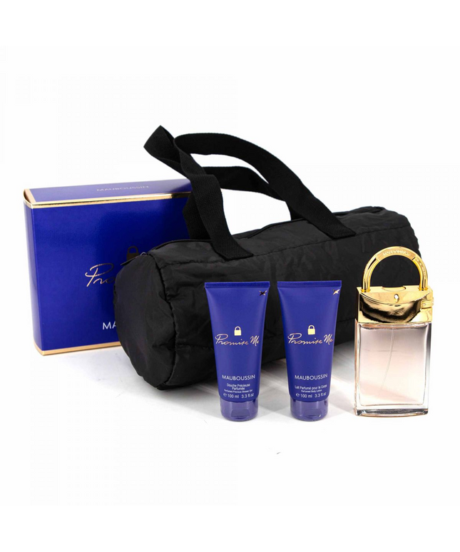 Set Mauboussin: Promise Me, Eau De Parfum, For Women, 100 ml + Promise Me, Cleansing, Shower Gel, 100 ml + Promise Me, Hydrating, Body Lotion, 100 ml